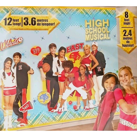 NEW High School Musical Entire Wall Room Decorating Kit Party Backdrop 12 Ft NOS - Picture 3 of 6